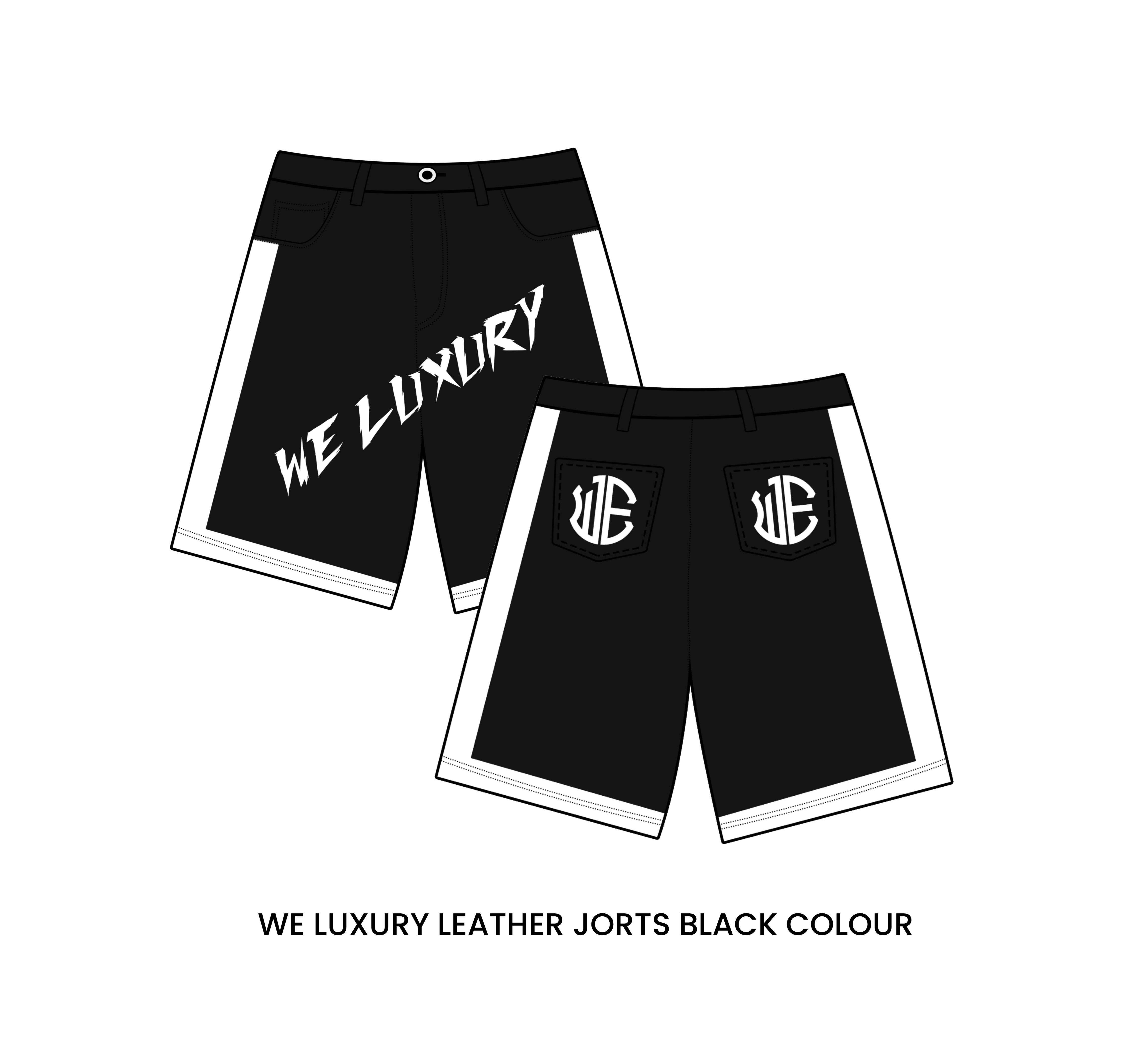 We Luxury Leather jorts